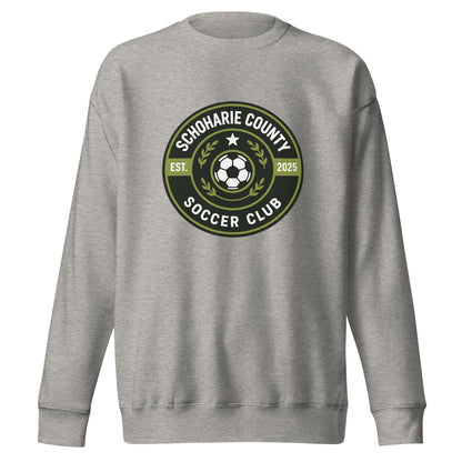 Performance | Crewneck | Schoharie County Soccer Club | Badge Logo