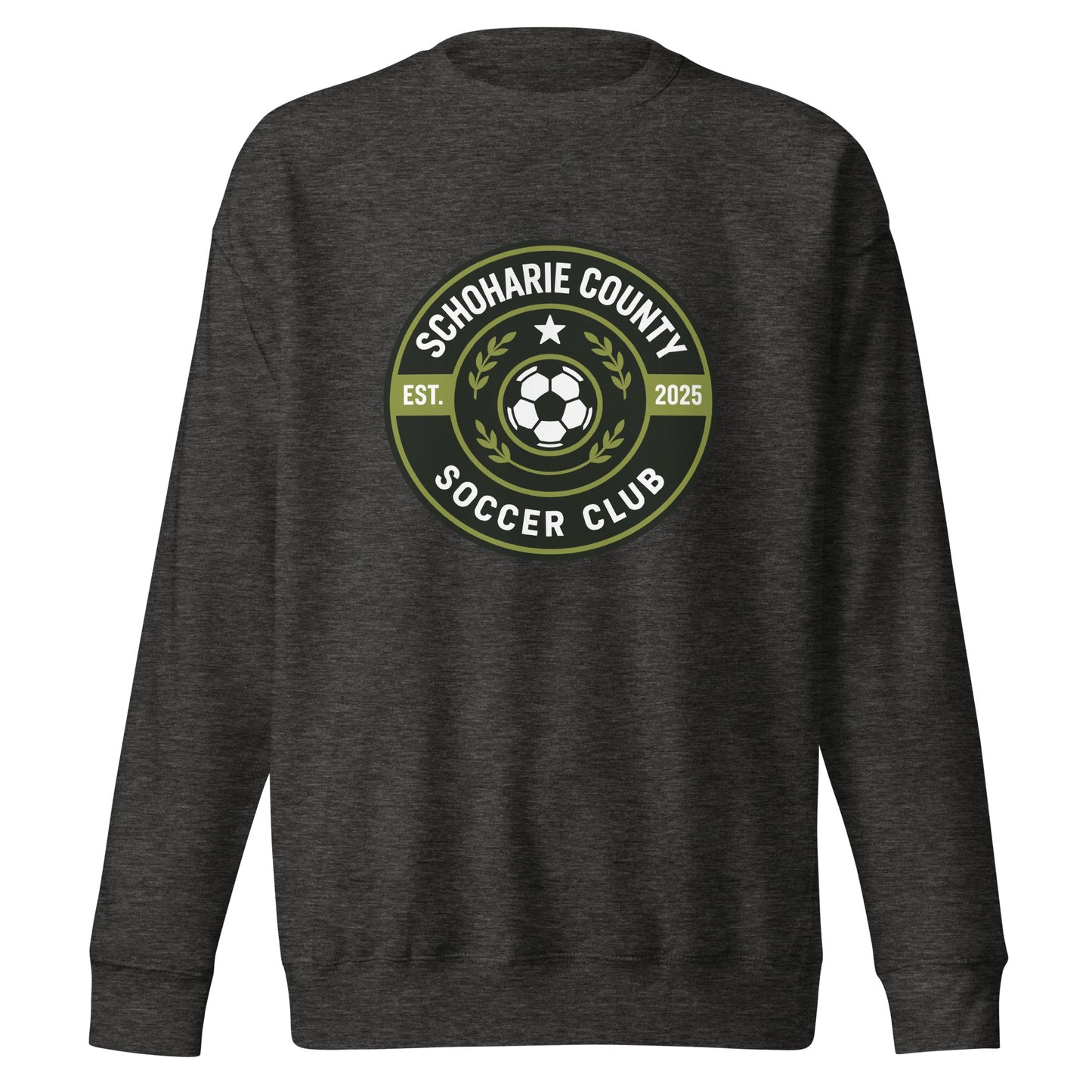 Performance | Crewneck | Schoharie County Soccer Club | Badge Logo