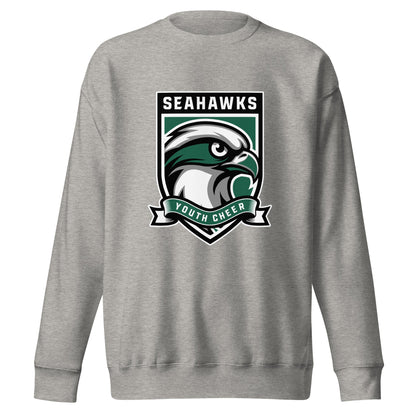 Performance | Crewneck | Seahawks Youth Cheer | Shield Logo