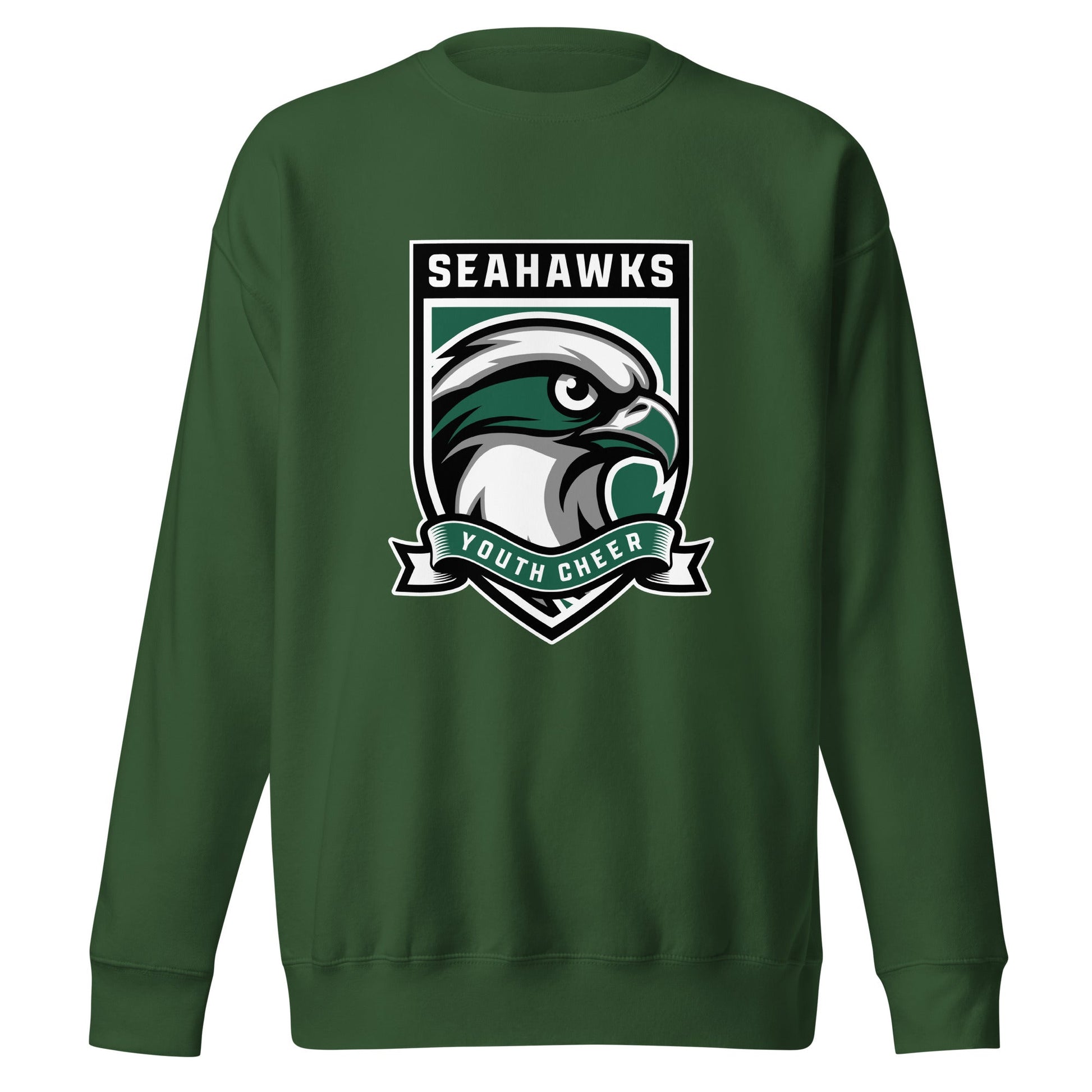 Performance | Crewneck | Seahawks Youth Cheer | Shield Logo