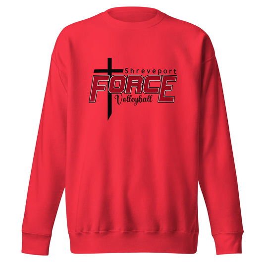 Performance | Crewneck | Shreveport Force Volleyball | Crest Logo