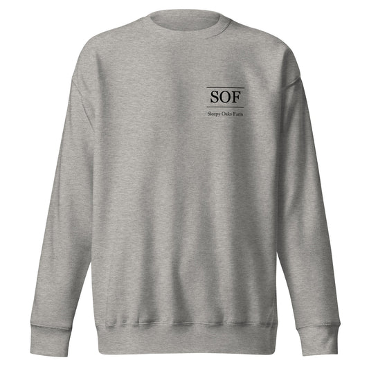 Performance | Crewneck | Sleepy Oaks Farm | SOF Logo