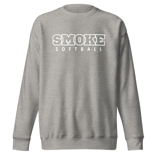 Performance | Crewneck | Smoke 14U Softball | Emblem Logo