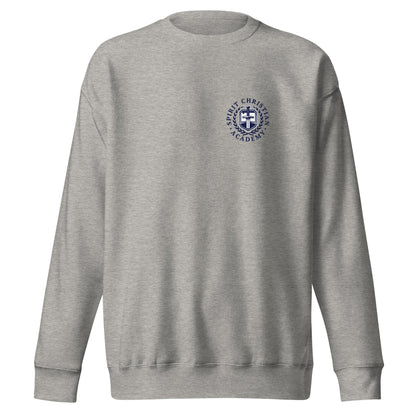 Performance | Crewneck | Spirit Christian Academy | Navy Script Logo