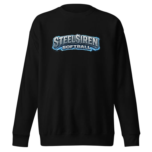 Performance | Crewneck | STEEL SIREN | Lightning Logo
