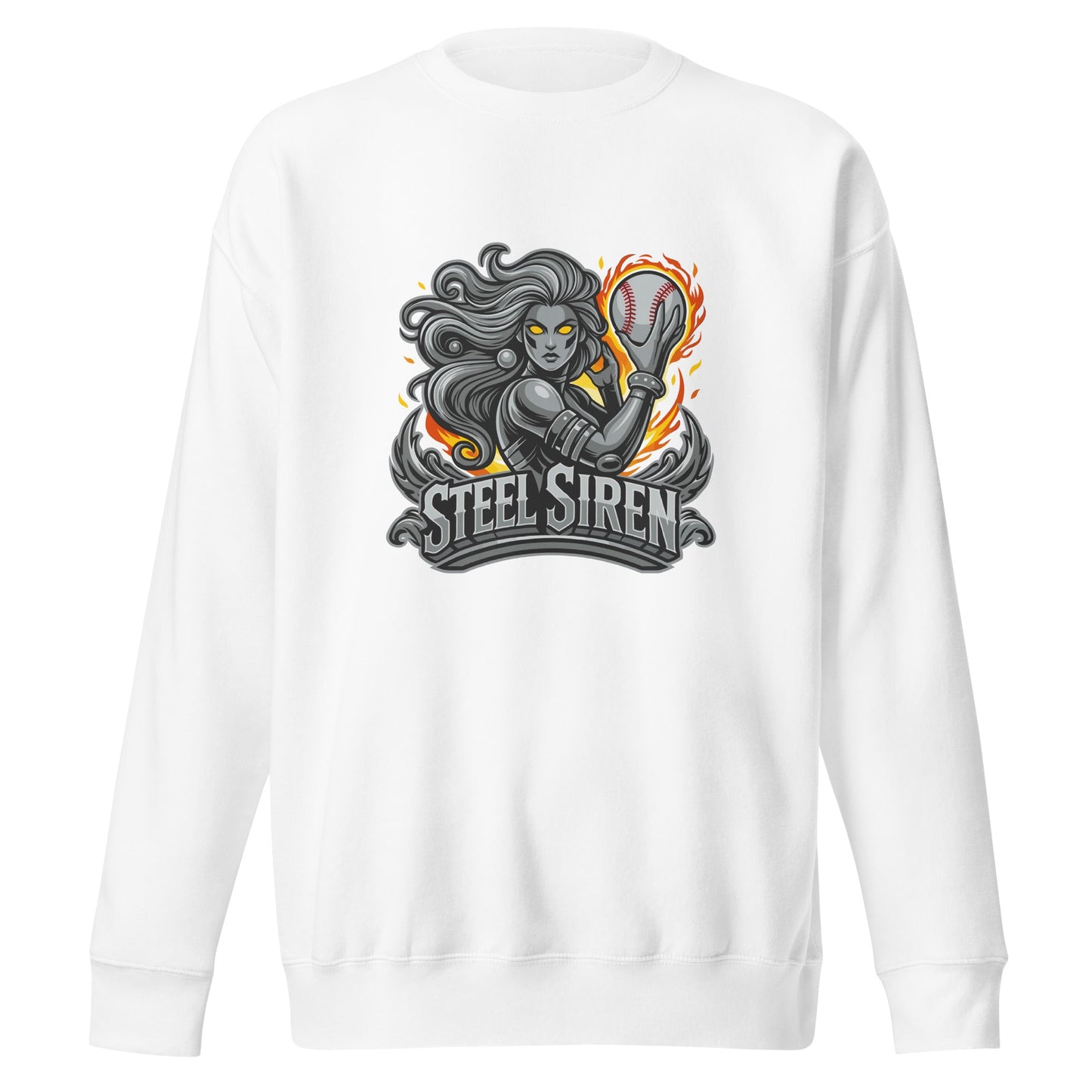 Performance | Crewneck | STEEL SIREN | Mascot Logo