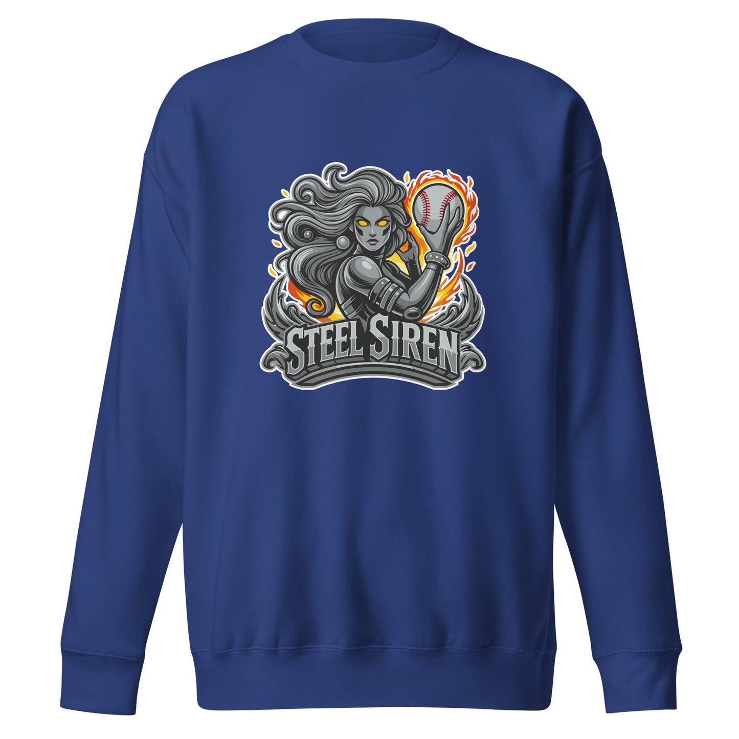 Performance | Crewneck | STEEL SIREN | Mascot Logo