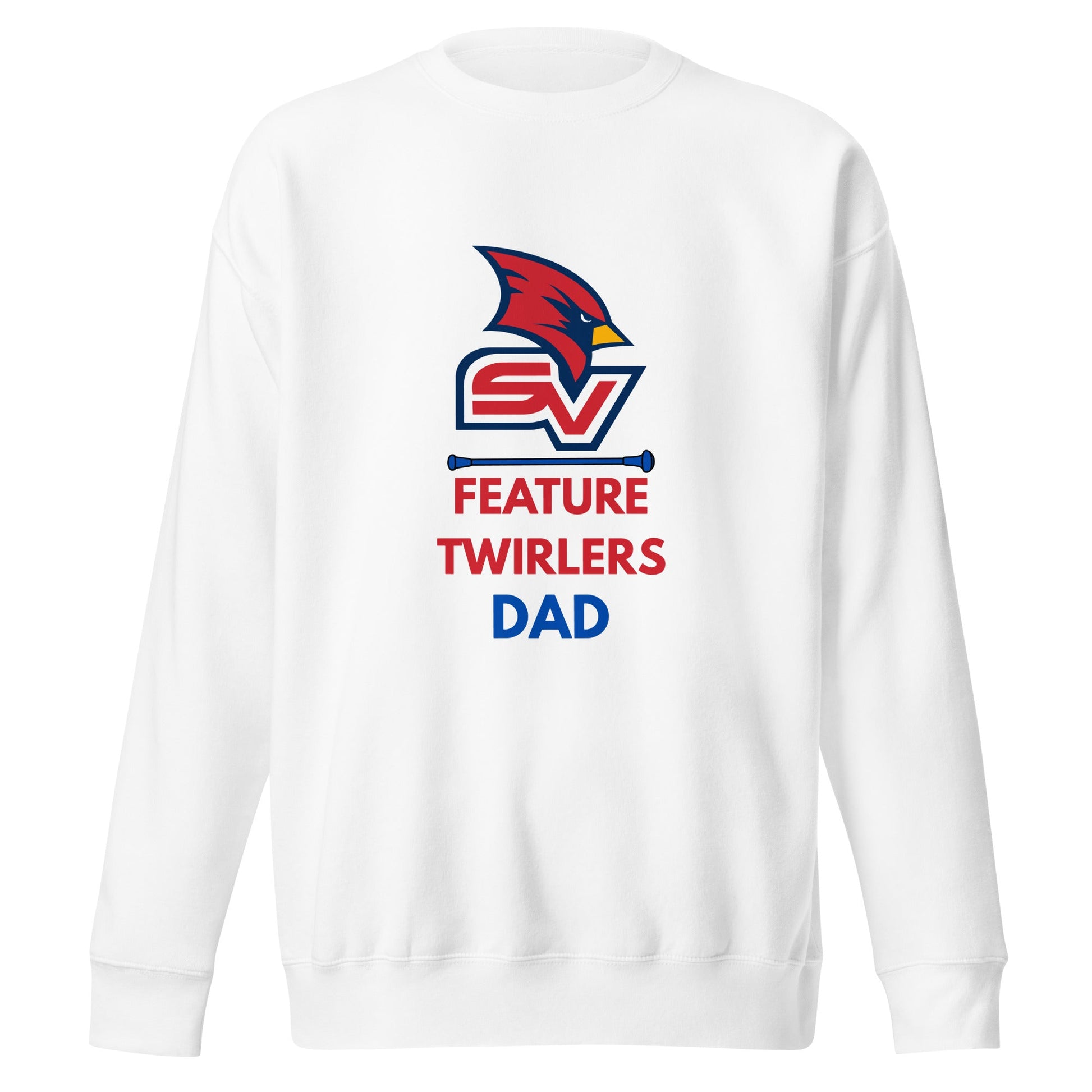 Performance | Crewneck | SVSU Feature twirlers | Dad Logo