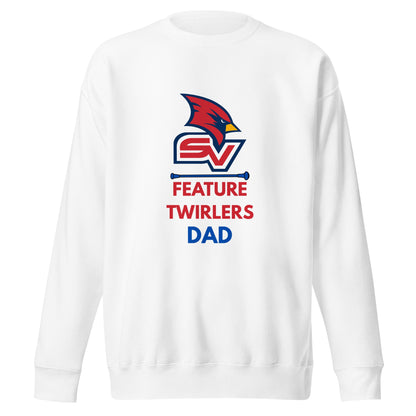 Performance | Crewneck | SVSU Feature twirlers | Dad Logo