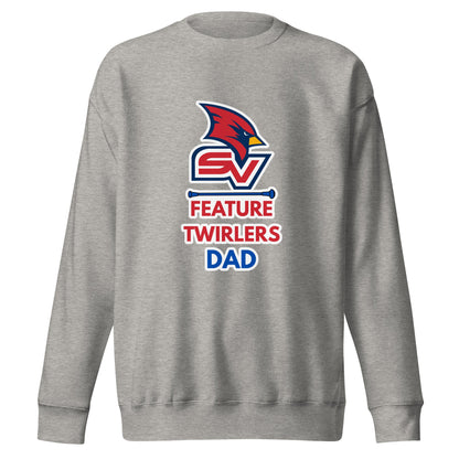 Performance | Crewneck | SVSU Feature twirlers | Dad Logo