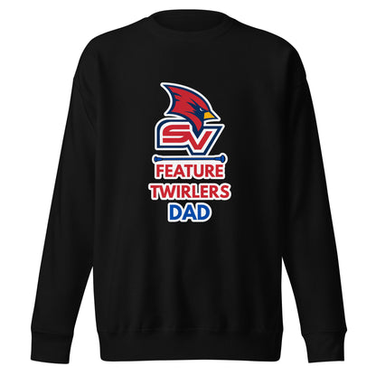 Performance | Crewneck | SVSU Feature twirlers | Dad Logo