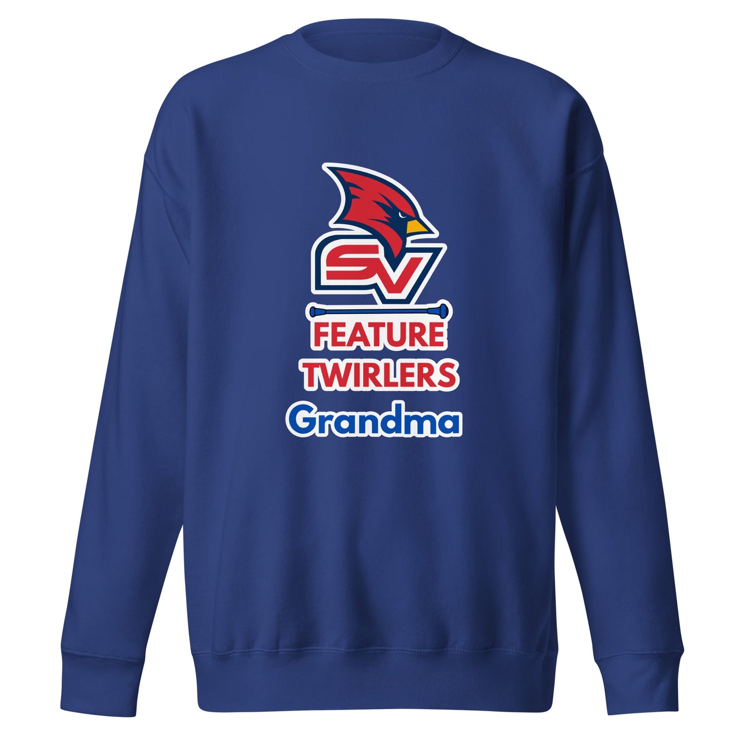 Performance | Crewneck | SVSU Feature twirlers | Grandma Logo