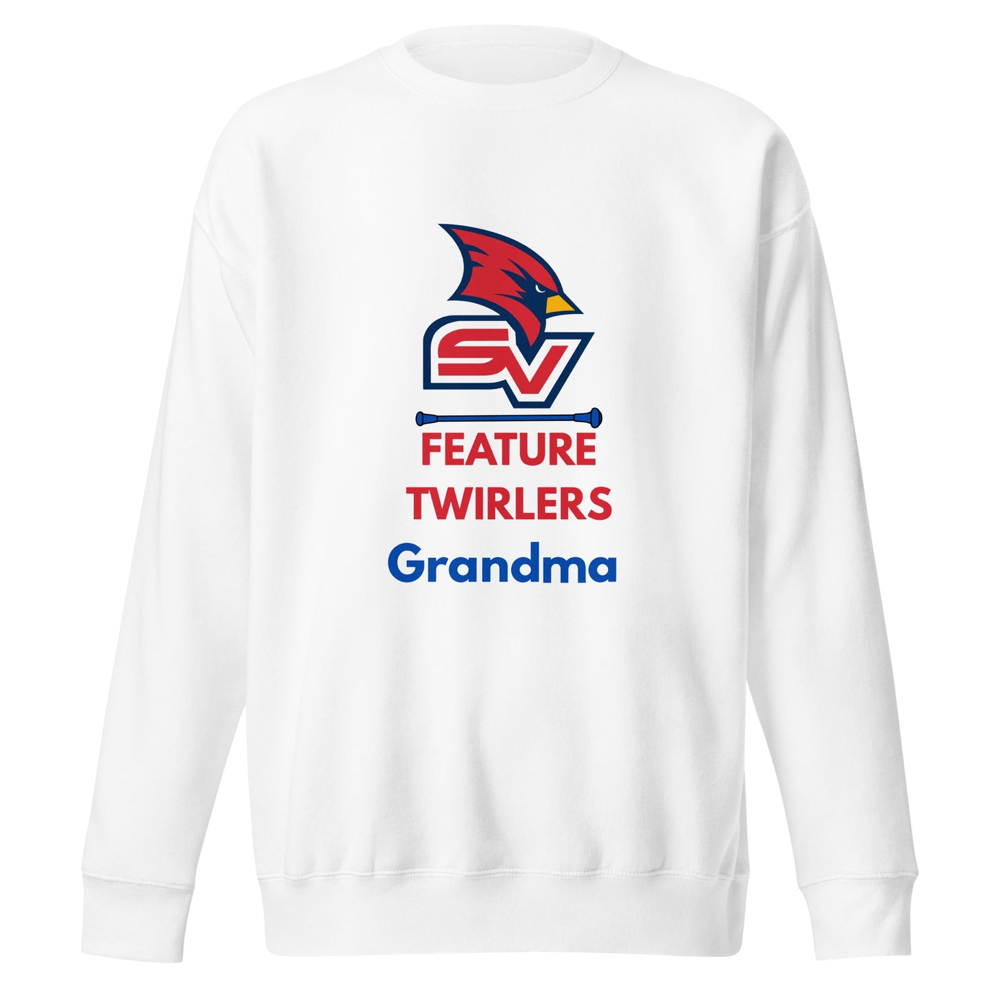 Performance | Crewneck | SVSU Feature twirlers | Grandma Logo