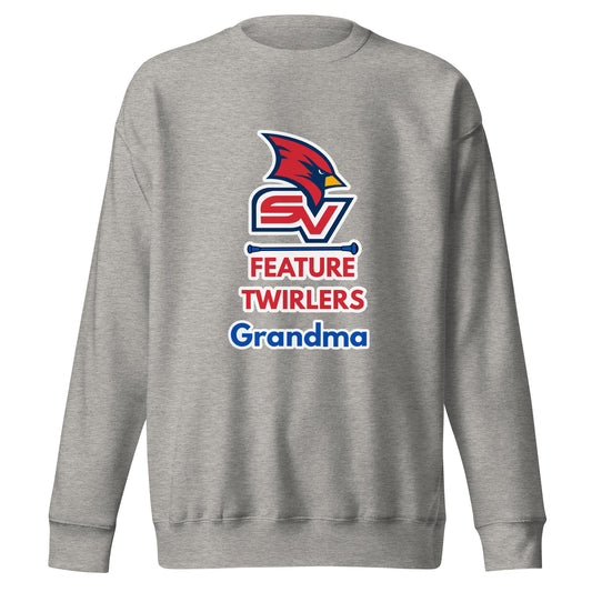 Performance | Crewneck | SVSU Feature twirlers | Grandma Logo