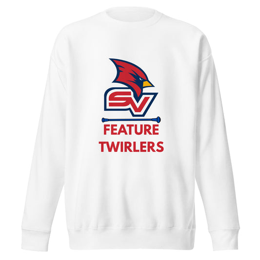 Performance | Crewneck | SVSU Feature twirlers | Icon Logo