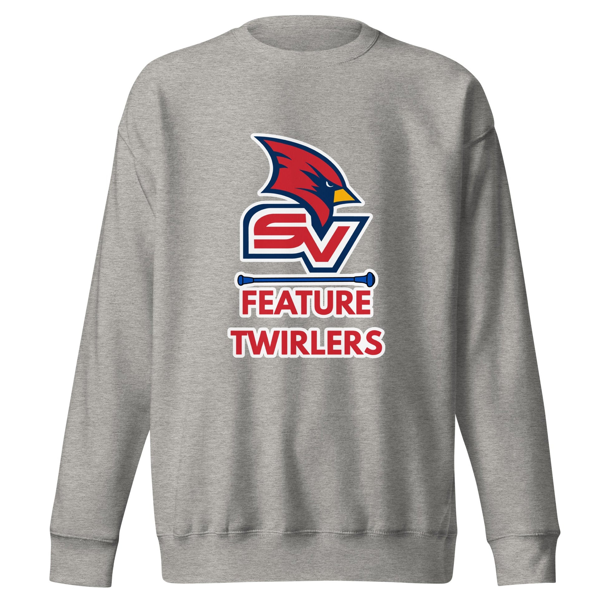 Performance | Crewneck | SVSU Feature twirlers | Icon Logo