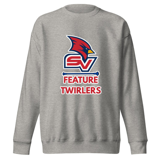Performance | Crewneck | SVSU Feature twirlers | Icon Logo