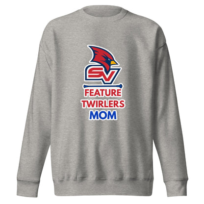 Performance | Crewneck | SVSU Feature twirlers | Mom Logo