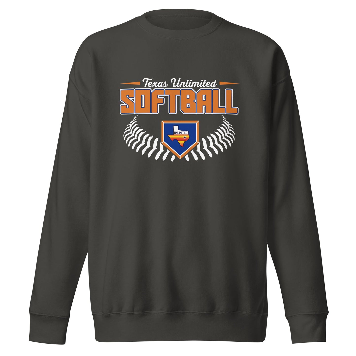 Performance | Crewneck | Texas Unlimited | Softball Logo