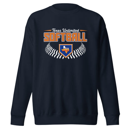 Performance | Crewneck | Texas Unlimited | Softball Logo