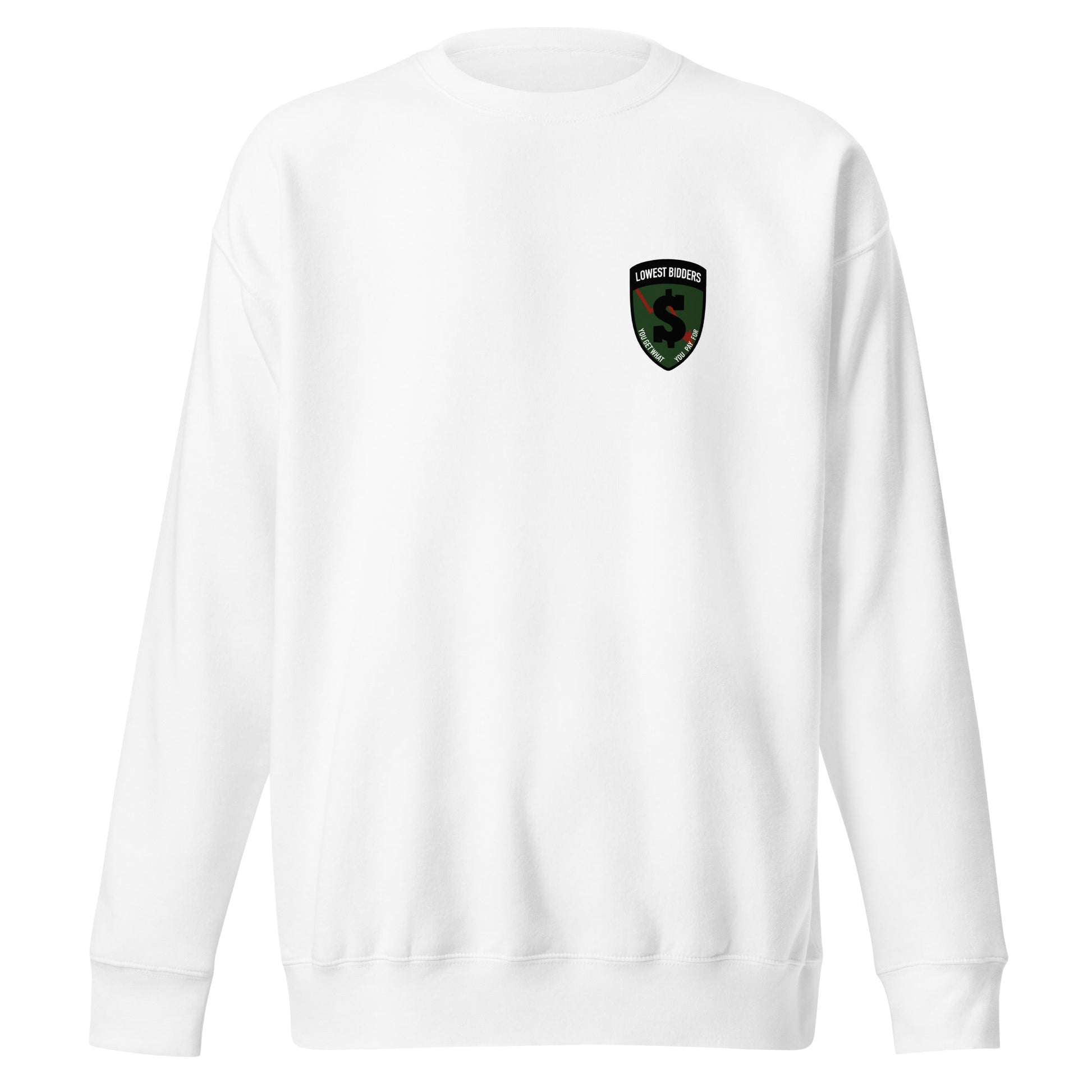 Performance | Crewneck | The Lowest Bidders | Shield Logo