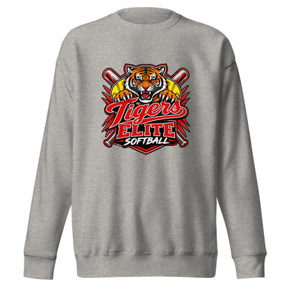 Performance | Crewneck | Tigers Elite Softball | Emblem Logo