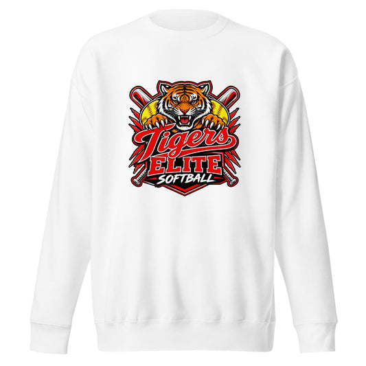 Performance | Crewneck | Tigers Elite Softball | Emblem Logo