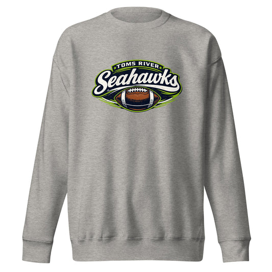 Performance | Crewneck | Toms River Seahawks | Football Emblem Logo