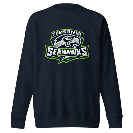 Performance | Crewneck | Toms River Seahawks | Mascot Script Logo