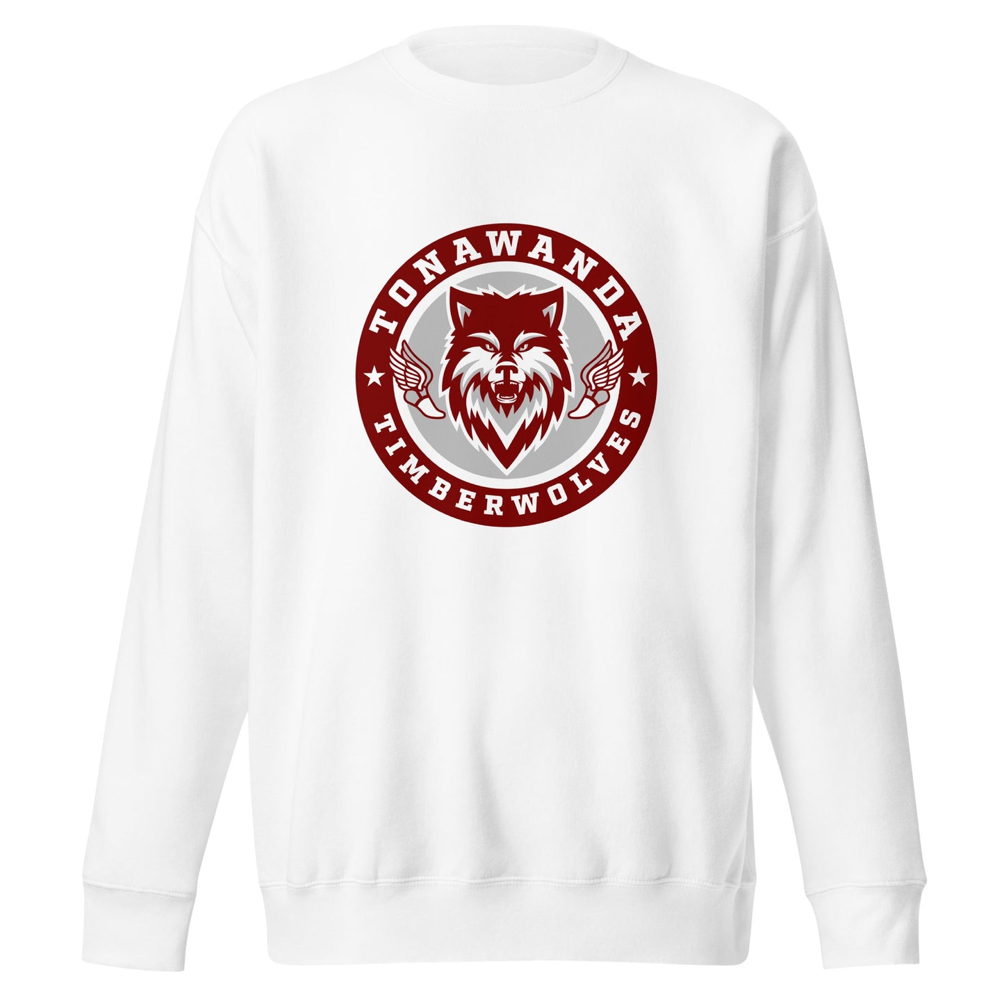 Performance | Crewneck | Tonawanda High School Track and Field | Mascot Badge Logo