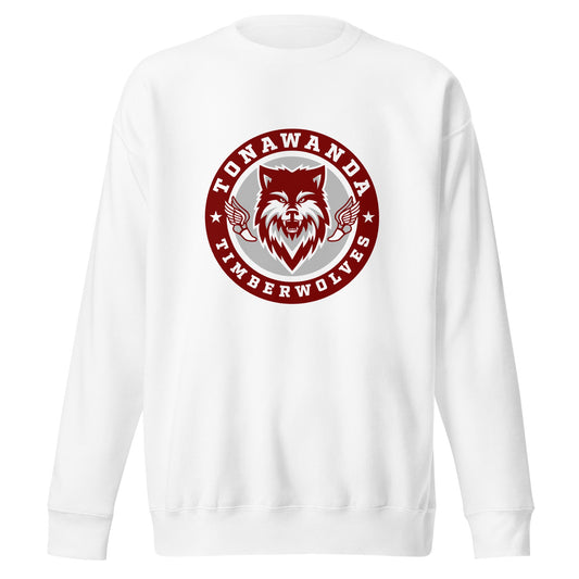 Performance | Crewneck | Tonawanda High School Track and Field | Mascot Badge Logo