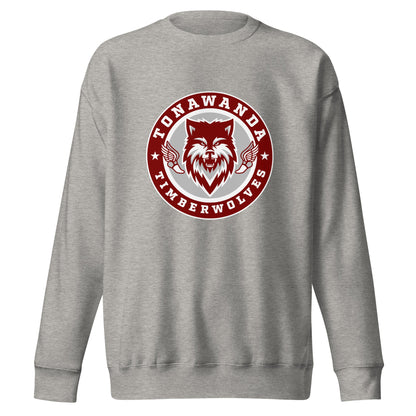 Performance | Crewneck | Tonawanda High School Track and Field | Mascot Badge Logo