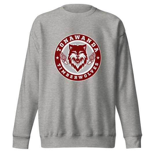Performance | Crewneck | Tonawanda High School Track and Field | Mascot Badge Logo