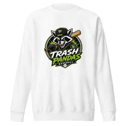 Performance | Crewneck | Trash Pandas Baseball Organization | Mascot Logo