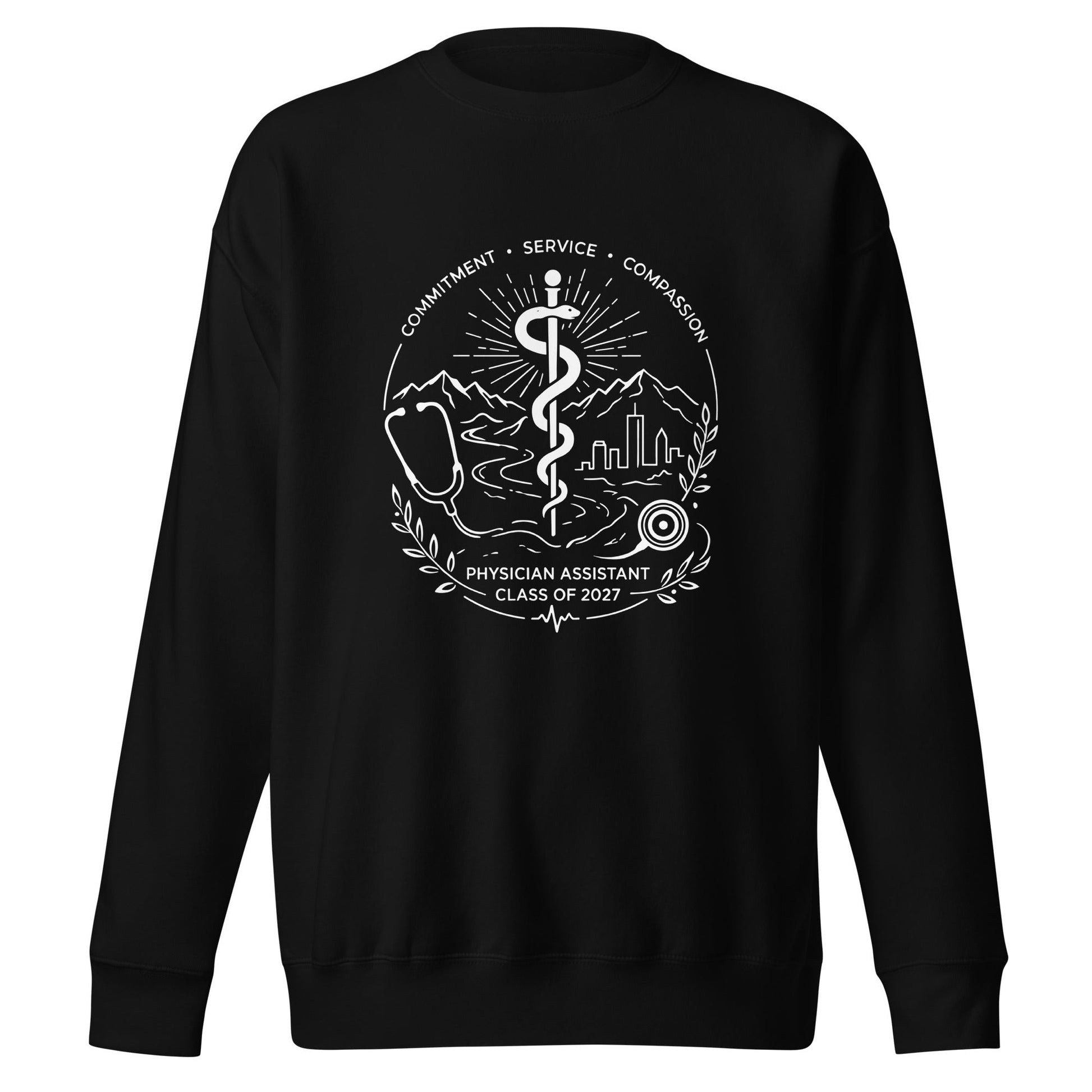Performance | Crewneck | Trine PA program | Crest Logo