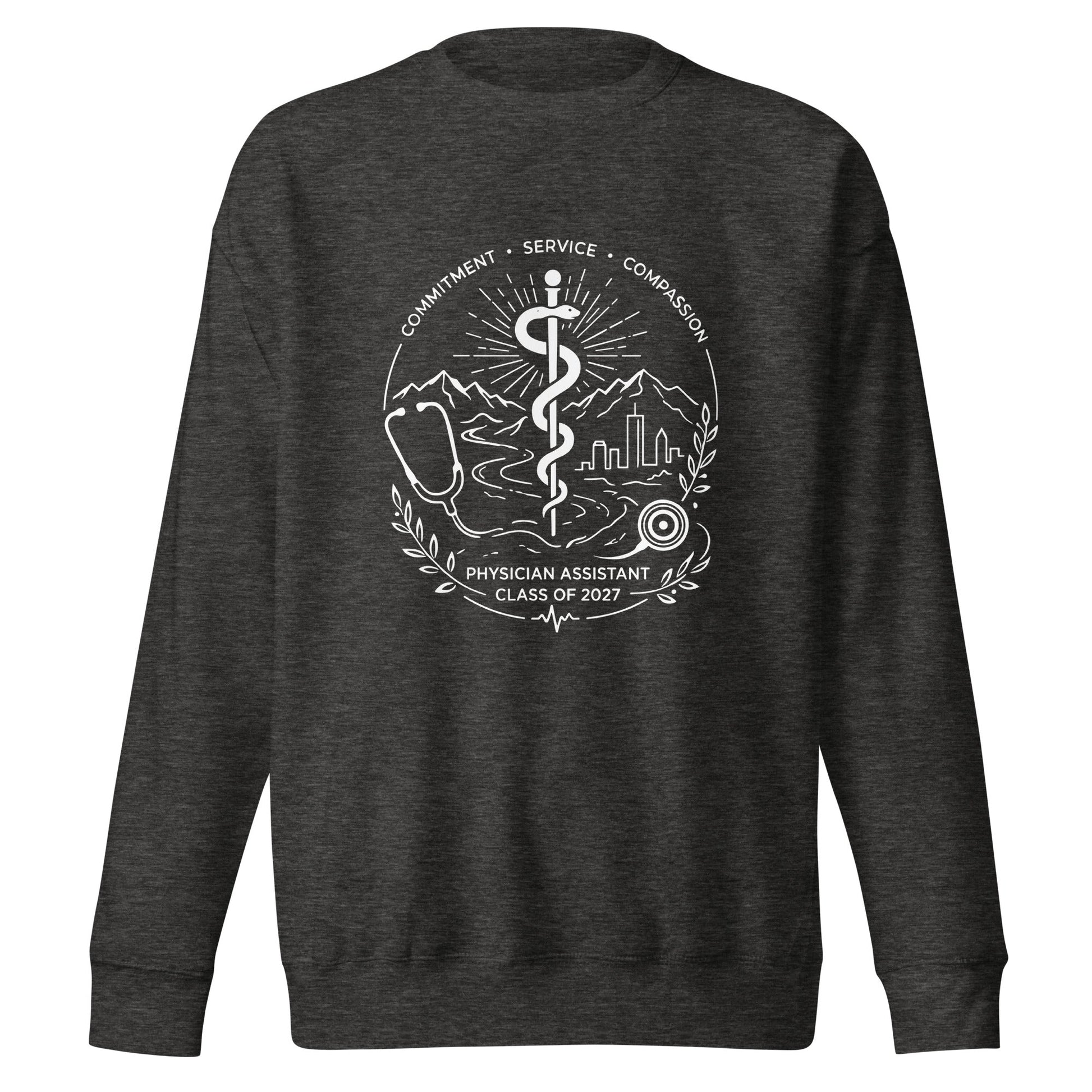 Performance | Crewneck | Trine PA program | Crest Logo