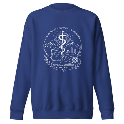 Performance | Crewneck | Trine PA program | Crest Logo