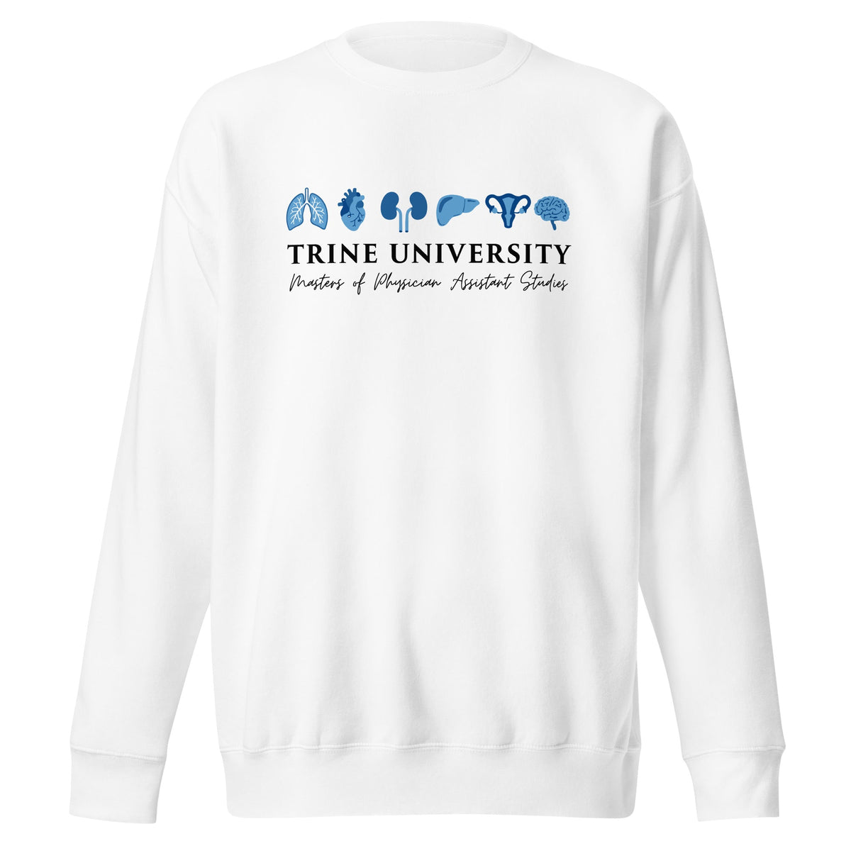Performance | Crewneck | Trine PA program | Modern Script Logo
