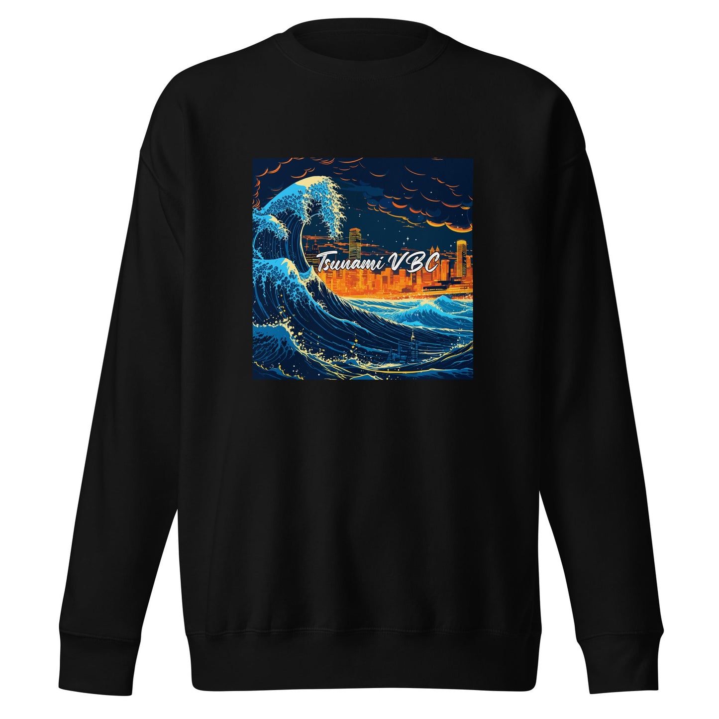 Performance | Crewneck | Tsunami Volleyball Club | Glow Tide Athletics Logo