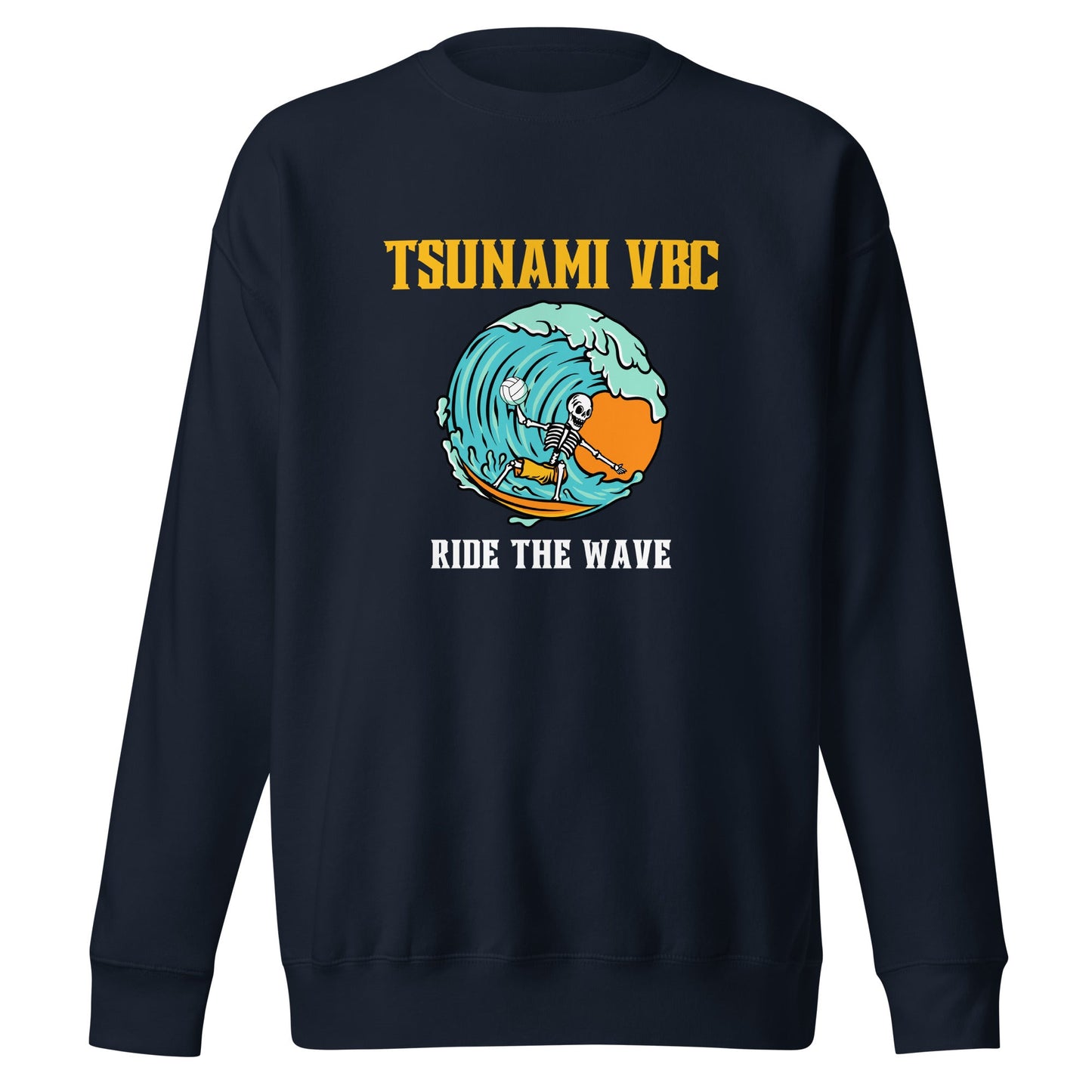 Performance | Crewneck | Tsunami Volleyball Club | Surf Wave VBC Logo