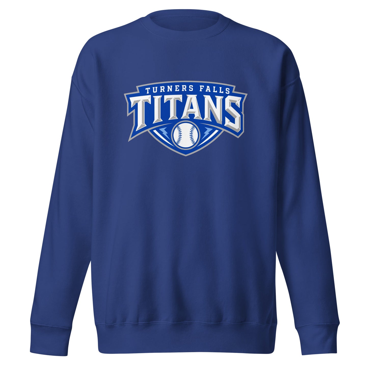 Performance | Crewneck | Turners Falls Titans | Titan Crest Logo