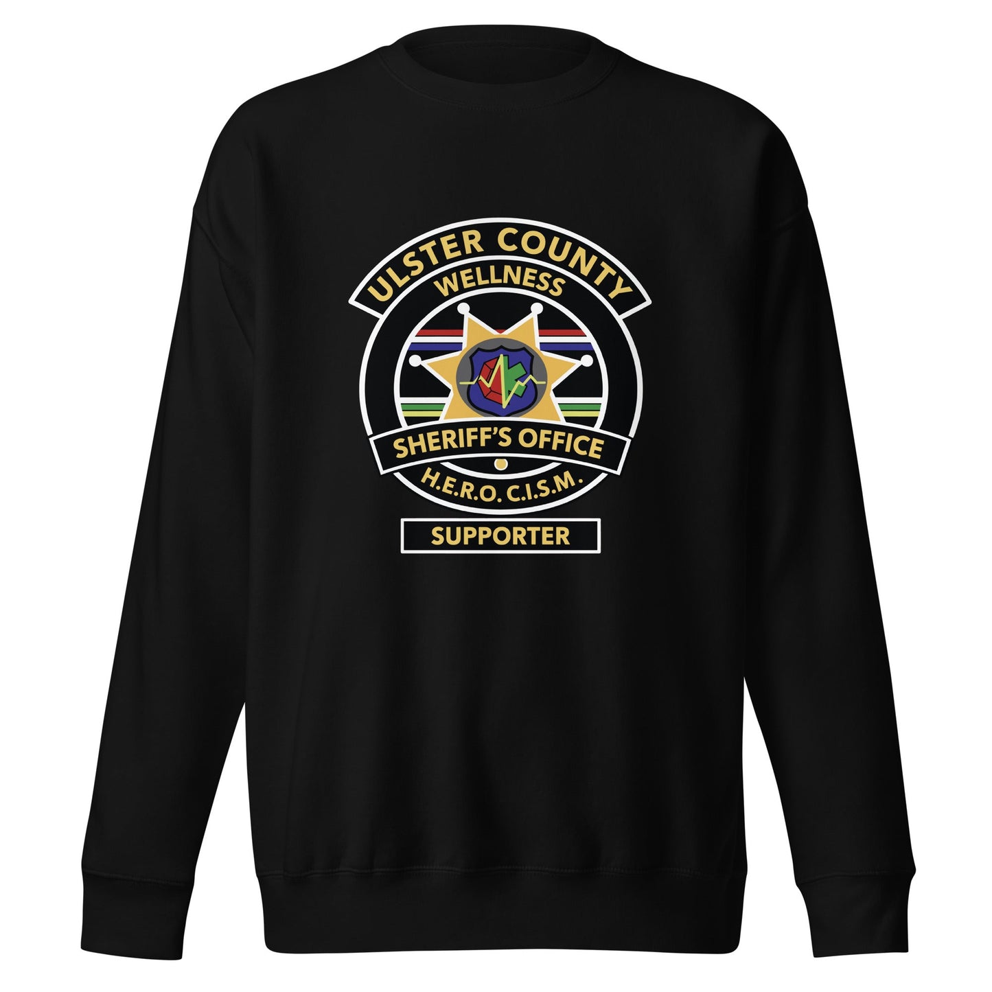 Performance | Crewneck | Ulster County Sheriff's Office Wellness Division | Badge Logo