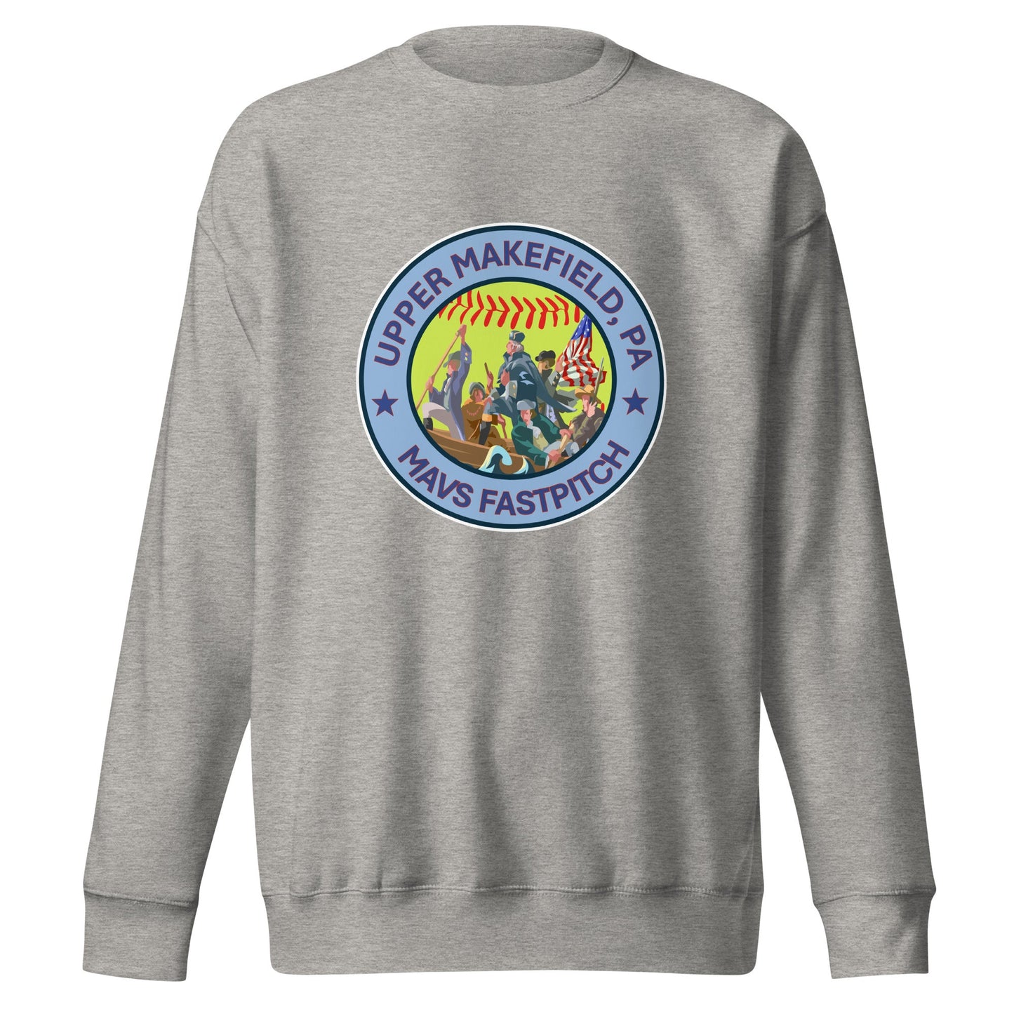 Performance | Crewneck | Upper Makefield Mavs Fastpitch | Crossing Badge Logo