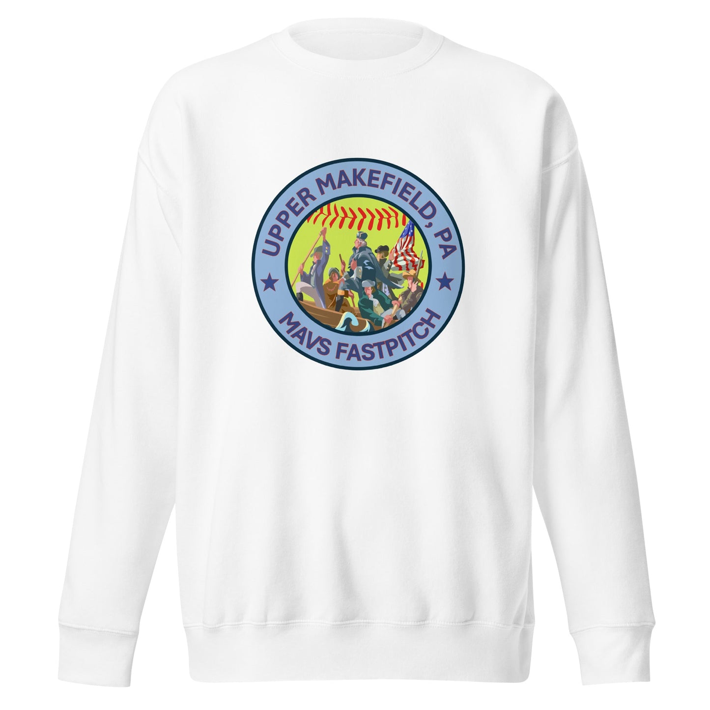 Performance | Crewneck | Upper Makefield Mavs Fastpitch | Crossing Badge Logo