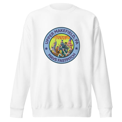 Performance | Crewneck | Upper Makefield Mavs Fastpitch | Crossing Badge Logo