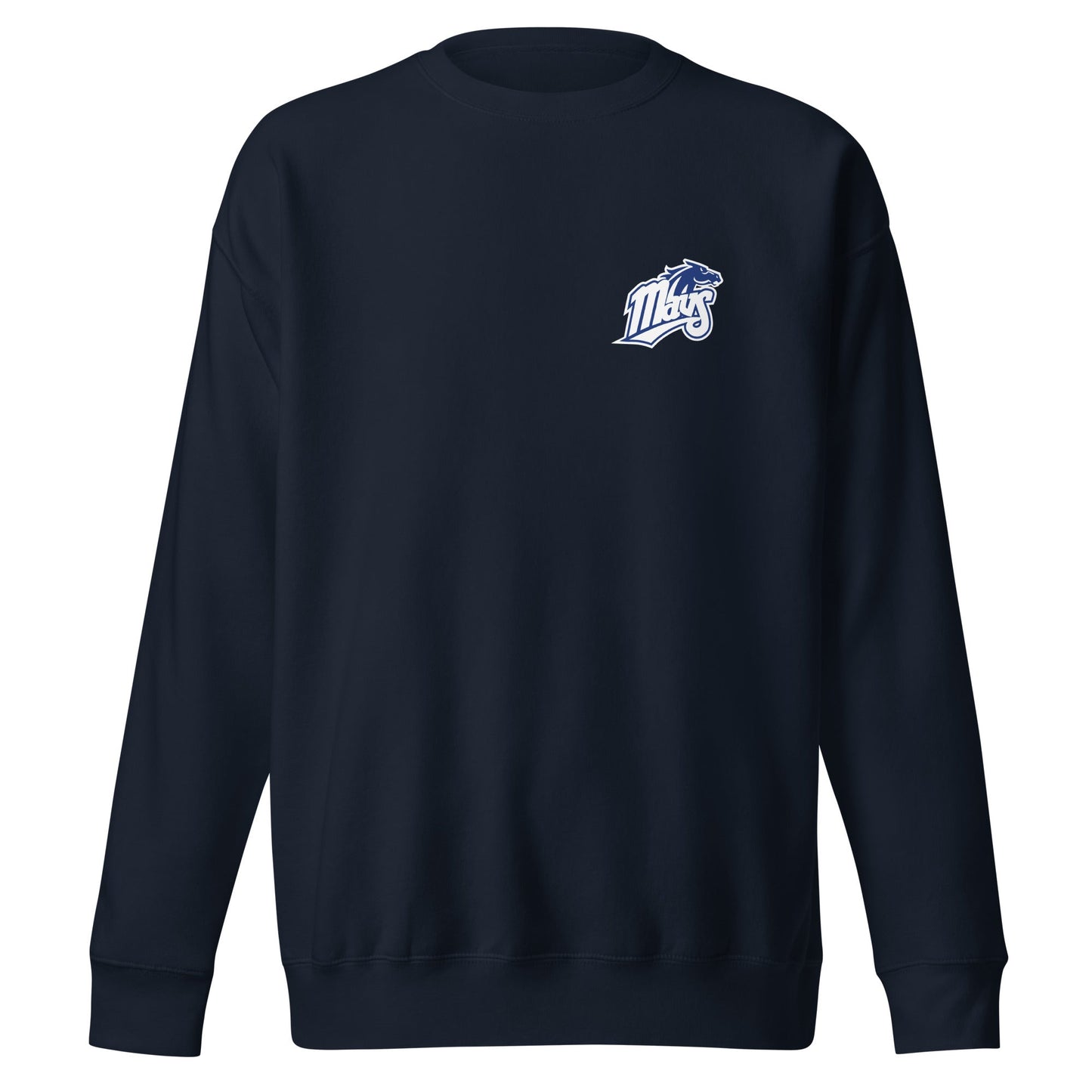 Performance | Crewneck | Upper Makefield Youth Baseball & Softball League | Blue Mavs Logo