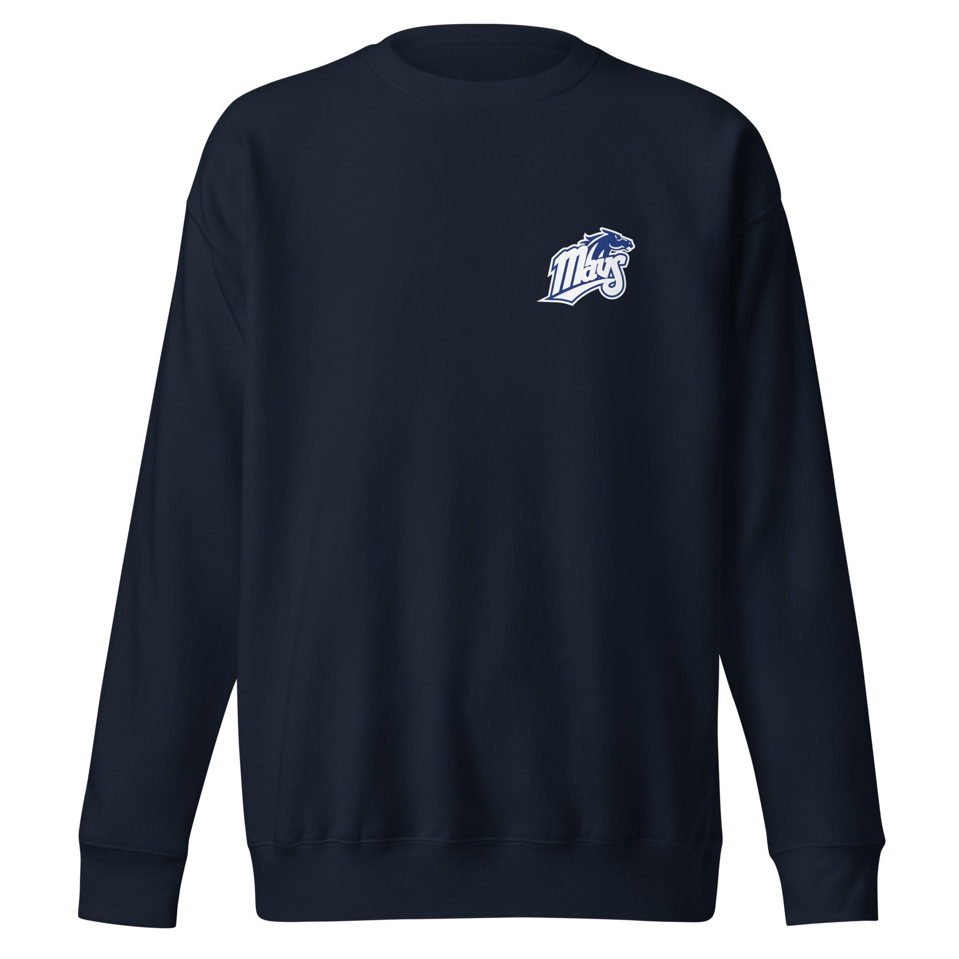 Performance | Crewneck | Upper Makefield Youth Baseball & Softball League | Blue Mavs Logo