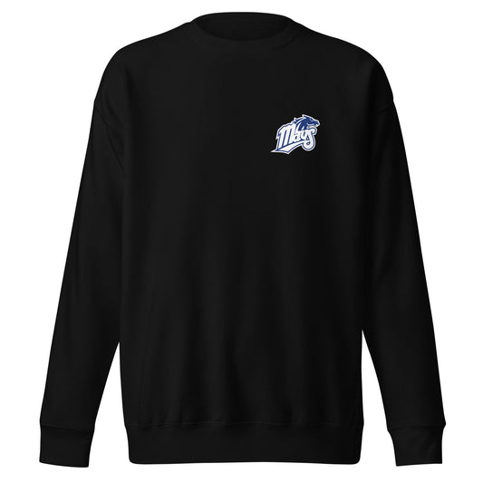 Performance | Crewneck | Upper Makefield Youth Baseball & Softball League | Blue Mavs Logo