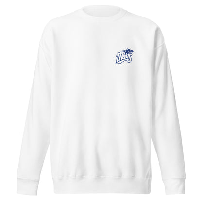 Performance | Crewneck | Upper Makefield Youth Baseball & Softball League | Blue Mavs Logo