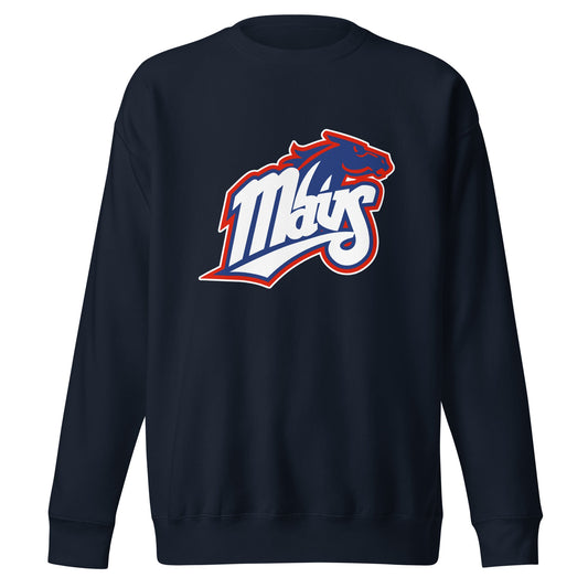 Performance | Crewneck | Upper Makefield Youth Baseball & Softball League | Mavs Logo